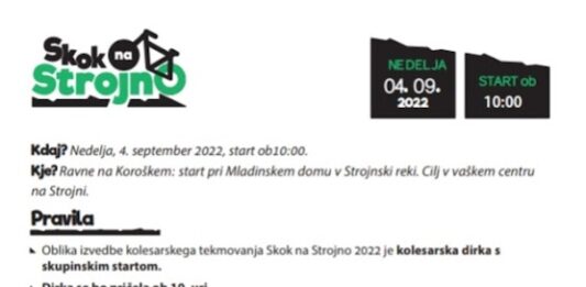 Skok na Strojno je prestavljen na september