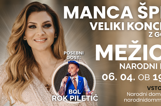 V Mežici veliki koncert Mance Špik z gosti