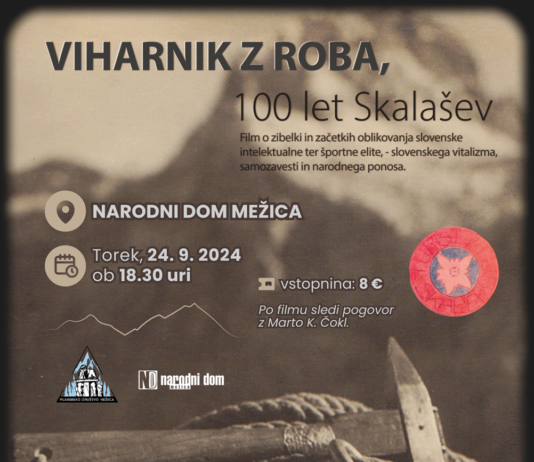 Viharnik z roba-dokumentarni film v Narodnem domu Mežica