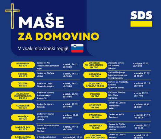 Maše za domovino ob Dnevu samostojnosti in enotnosti