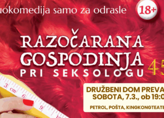 V soboto na Prevaljah komedija »Razočarana gospodinja pri seksologu«