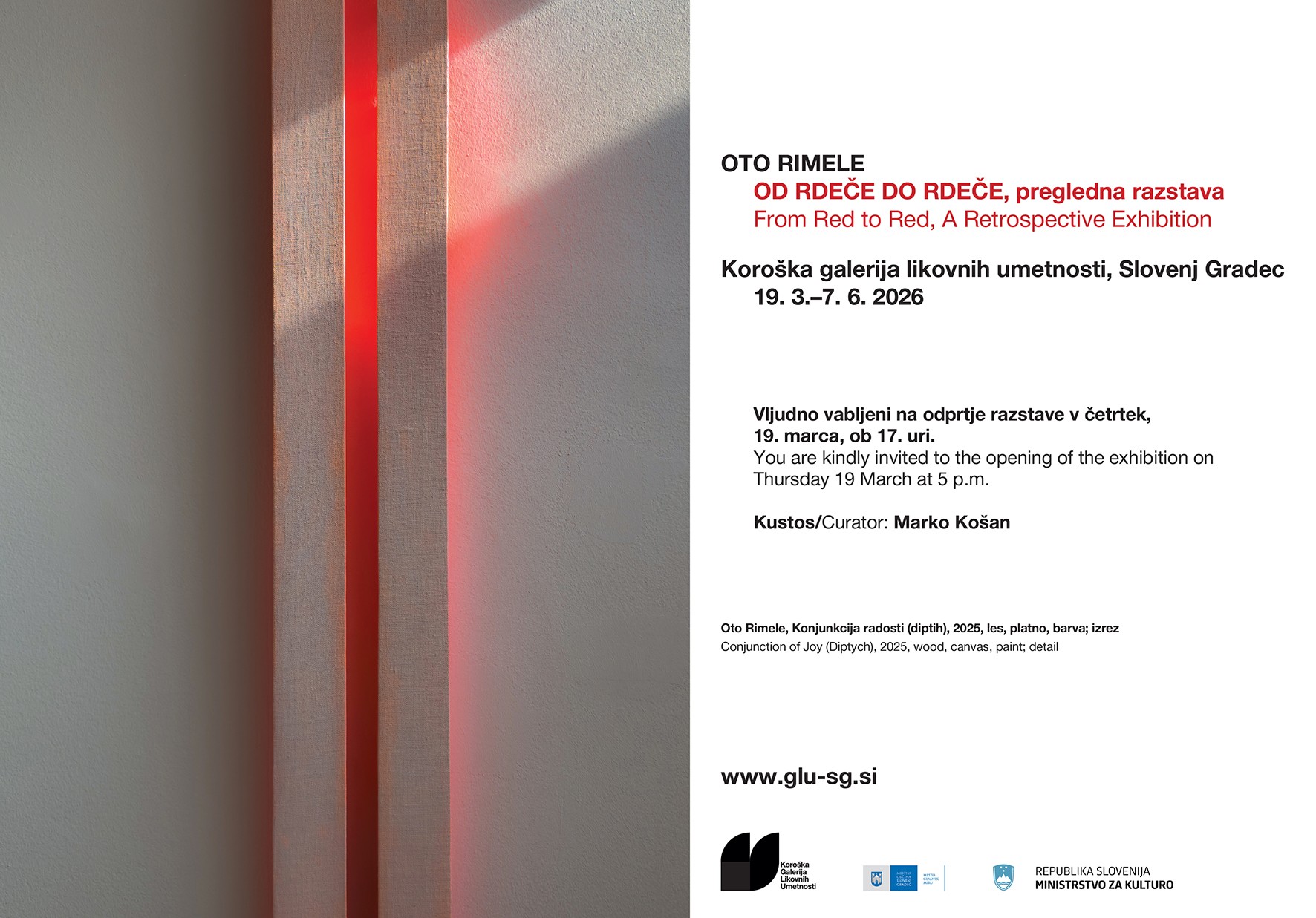 Odprtje pregledne razstave Oto Rimele: Od rdeče do rdeče