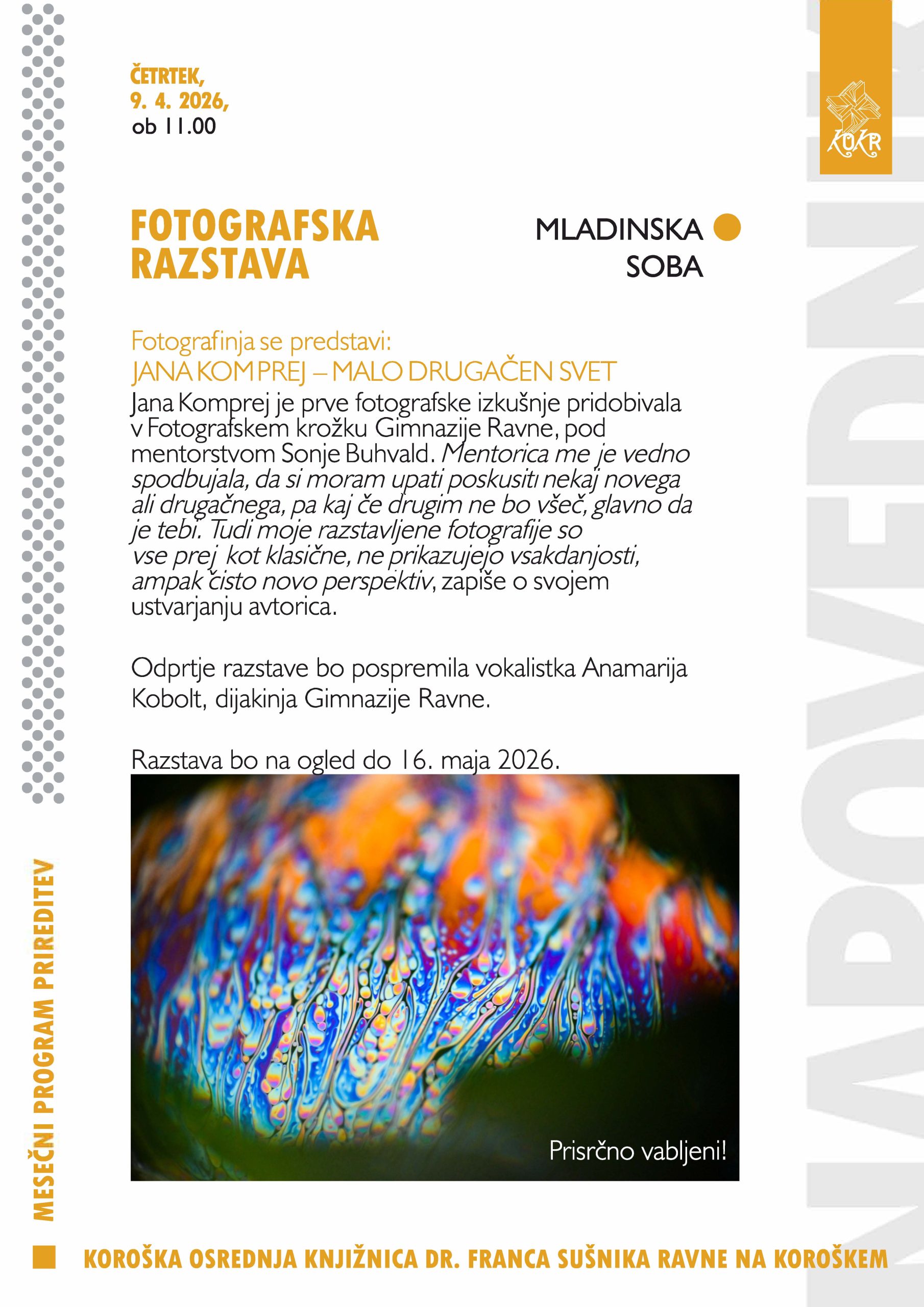 Fotografinja se predstavi: Jana Komprej-Malo drugačen svet