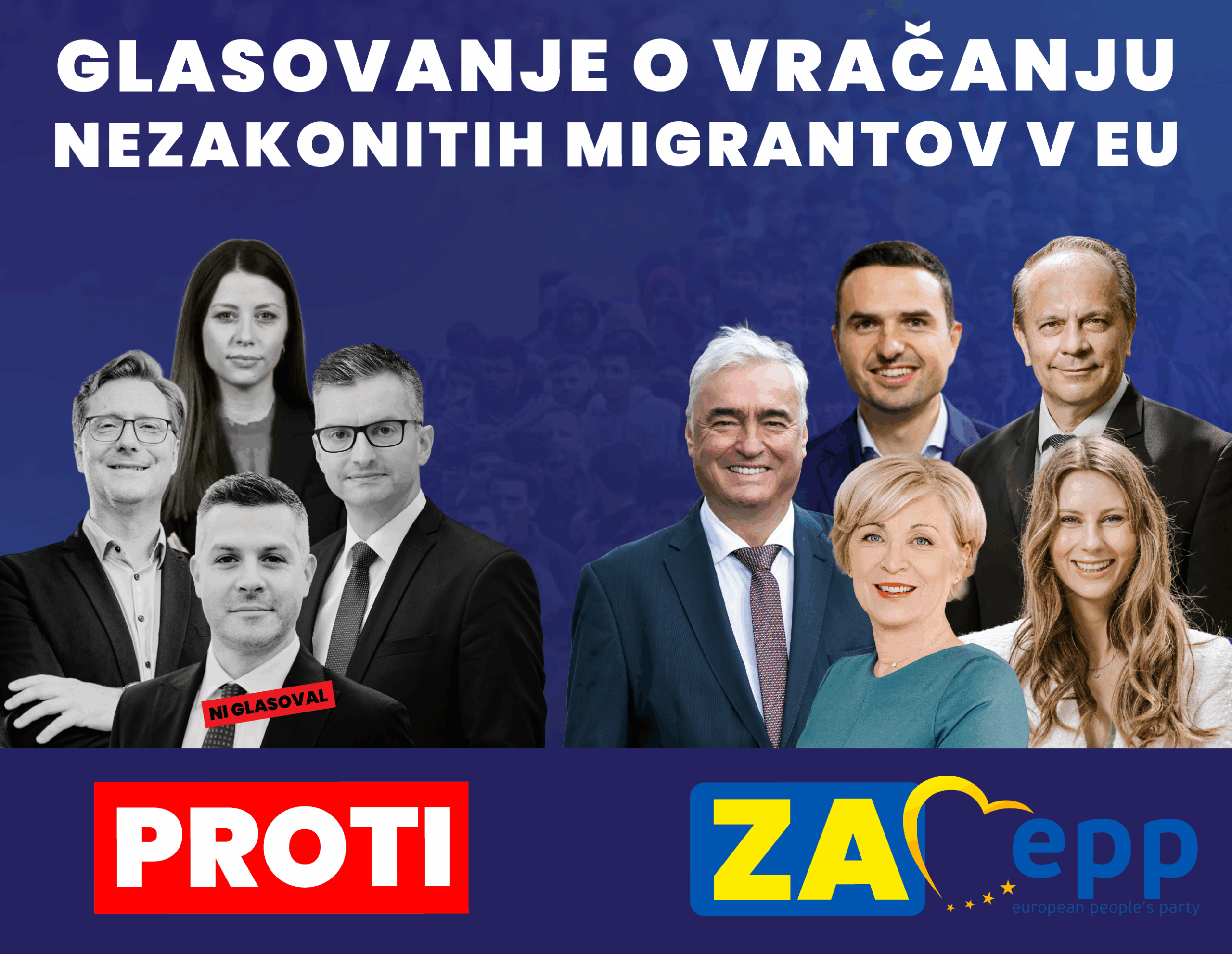 Evropski poslanci SDS odločno podprli strožja pravila za vračanje nezakonitih migrantov