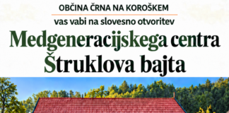 Slovesna otvoritev Medgeneracijskega centra Štruklova bajta