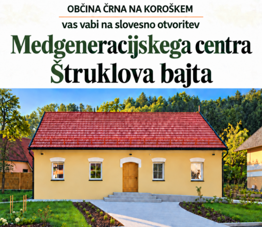 Slovesna otvoritev Medgeneracijskega centra Štruklova bajta