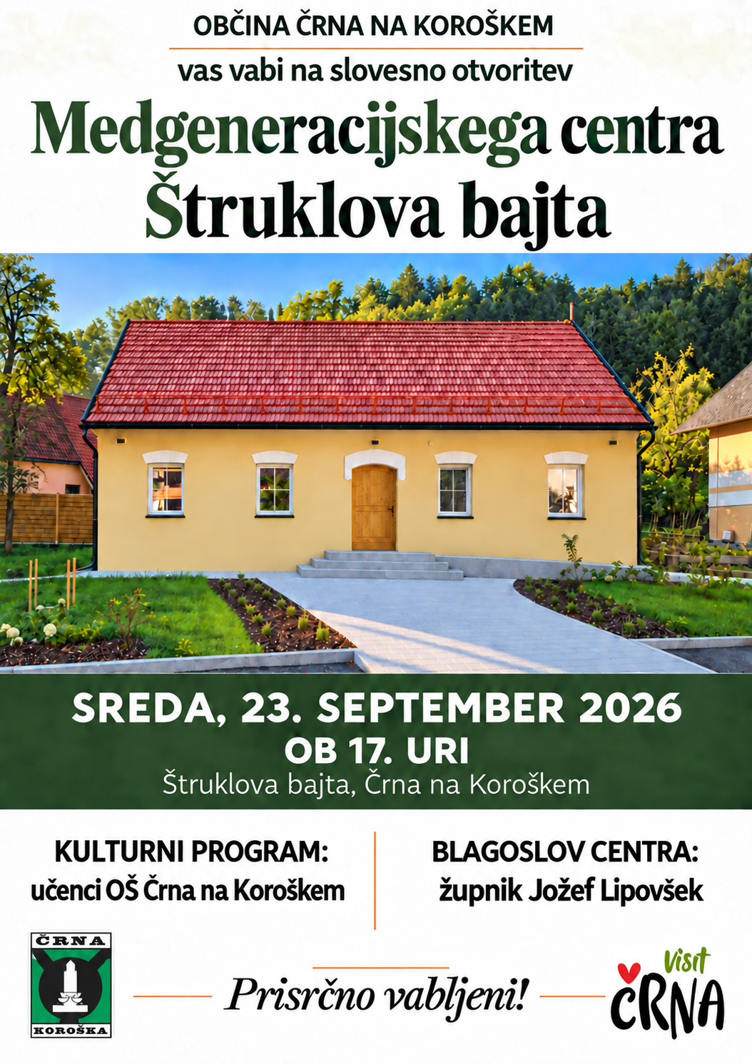Slovesna otvoritev Medgeneracijskega centra Štruklova bajta